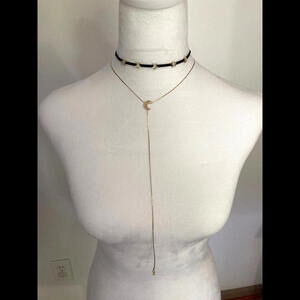 MIA COLLECTION Moon and Stars Choker Necklace Set - BRAND NEW - Sealed